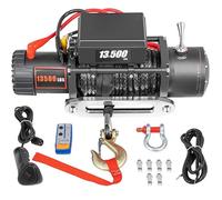 engine crane 13500LBS Electric Winch 12V Strength Synthetic Rope With Wireless Remote Hoist with Hook