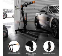 Engine Crane 2 Tonne Ton Hydraulic Handle Folding Hoist Lift Jack Stand Workshop
