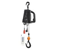 engine crane 220V Portable Mini Electric Hoist Remote Control Lifting Machine Heavy Micro Winch Small Crane For Home Workshop Household Electric Hoist Lifting(Black 500kg Load)