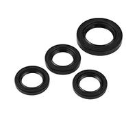 Engine Crankshaft Oil Seal Replacement for GY6 152 QMI 157QMJ Scooters ATVs Mopeds - 4 Pcs Rubber Black