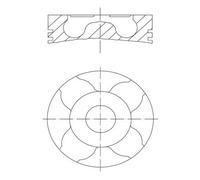 Engine Cylinder Piston Motor Part Fits Man Vehicle Repair Part MAHLE 229 37 00