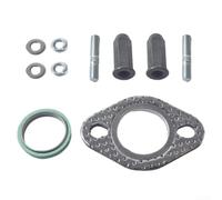 Engine Exhaust Pipe Screw Kit for GY6 For 50cc 70cc 90cc 110cc | 125cc 150cc Scooter For ATV Go-Kart Moped, Iron Bolt Nut Washer Gasket Set, Black Replacement Hardware for QMB139