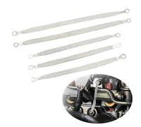 Engine Ground Strap Automotive, 3 Pcs 10" x 1/2" & 2 Pcs 13" x 1/2" Professional Vehicle Grounding Straps, Ground Cable Strap Kit, Universal Automotive Wire Ground Strap for Most Cars, Ring Terminals