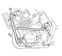 Engine Guard Black for Yamaha FZS 600 Fazer (1998-2004)