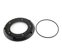 Engine Guard Case Motorcycle Stator Cover For Harley For Softail For Heritage Classic FLSTCI 2003-2013 Motorbike Crankcase Side Protection Set Moto Engine Accessorie(Black- Silver)