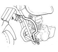 Kawasaki EL125 (1998-2007) Engine Guard - Chrome BY HEPCO AND BECKER