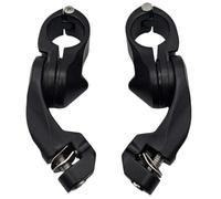 Engine Guard Connector Bracket 32mm 1-1/4 Inch Footpegs Compatible With Series Racer Motorcycle(Black)