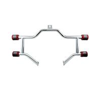 Engine Guard Crash Bar For Touring 2009-2024 Street Glide Road King Electra Ultra Limited Engine Guard Chrome Crash Bar W/CNC End Slider(Red CNC Sliders)