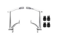 Engine Guard Crash Bar For Touring Road King Street Electra Glide 09-25 Motorcycle Saddlebags Crash Bars Guards Left Right Rails Bumpers Chrome(Saddlebag Guard B)