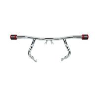Engine Guard Crash Bar For Touring Street Glide Road Glide Road King Ultra 2014-2025 Engine Guard Chrome Crash Bar With CNC End Sliders(Red CNC Sliders)