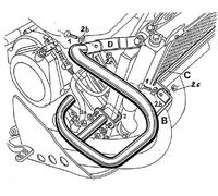 Engine Guard White for Yamaha XTZ 750 Super Ténéré (1989-1997)
