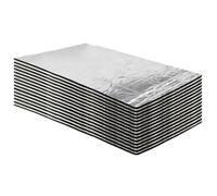 Engine Heat Shield Pad 10/15pcs Car Sound Deadener Heat Insulation Mat Closed Cell Foam Aluminum Foil Cotton Soundproof Pad 5/7mm Insulation Cotton Mat(15PCS)