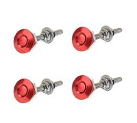 Engine Hood Lock Latch Bonnet Release Lock Latch 4PCS Universal 1.18"(30mm) Car Quick Release Latch Push Button Bumper Hood Lock Clip Kit Engine Bonnets Lock(PWJDM 4PCS RED)