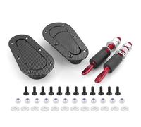 Engine Hood Lock Latch Hood Lock Catch Black/Carbon Fiber Racing Car Quick Release Bonnet Lock Hood Pins Latch No Key Locking Kit(Carbon Fiber)