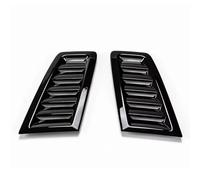 engine hood vent Front Hood Side Air Flow Vent Intake Scoop Hole Cover Trim Sticker Compatible With For Focus RS ST MK2 MK3 2004-2015 Car Styling(Black1)