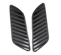 Engine Hood Vent Louvers Air Scoop Bonnet Vent Cover Compatible With BMW E90 E91 E92 E93 F30 F80 E46 M3 Air Intake Cover Black/Carbon(Carbon-V Style)