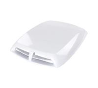 engine hood vent Universal Car Engine Hood Scoop Air Flow Intake Vent Cover Front Decoration 33x25cm Bonnet Vehicle Personalization Decor(White)