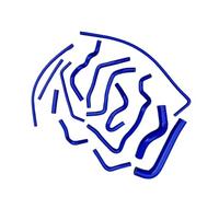 Engine Hoses Compatible with Mitsubishi for Delica for Space for Gear for Cargo L400 Van 4G63 4G64 2.0 2.4 1995-2005 MB957103 Radiator Coolant Hose