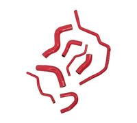 Engine Hoses Compatible with VW for Golf for GTI MK5 2.0 TFSi A5 PQ35 for Turbo Engine Intercooler Intake Tube Silicone Radiator Hoses Kit(Red)