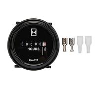 Engine Hour Meter 6-80V Ac Dc Quartz Hour Meter For Generator Construction Machinery Agricultural Machinery Time Counting