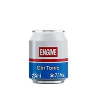 Engine Italian Gin & Tonic | 1 x 237ml Can | Ready to Drink | 7.5% vol | Juniper Hints with Floral Note of Roses and Balsamic Note of Sage and Lemon mixed with Refreshing Tonic | Vegan & Gluten Free