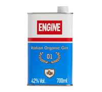 Engine Italian Organic Gin 70cl 42 vol London Dry Juniper Hints with Fl