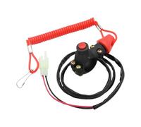 Engine Kill Stop Switch Compatible With Motorcycle ATV Boat Outboard Motor Lanyard Cord Cut Off Switch(Red Kill Switch)