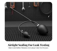 Engine Leak Tester Adapter Hose Kit With Rubber Bulb Fittings Clamp Connector Smoke Machine Attachment For System Troubleshooting Suitable for vehicle diagnostics emission checks engine service