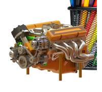 Engine Model - Engineering Model | Resin Sculpture for Home Decor | Small Car Engine Ornament Figurine | Craft of the Statue for Tabletop Display for Desk, e