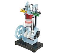 Engine Model for Physics Mechanics Experiment Teaching Instrument - Four Stroke Single Cylinder Design for Science Classroom Demonstration - Manual or Power Supply Operation -