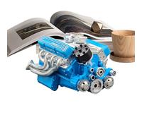 Engine Model Kit - Creative Resin V8 Engine Model 15x10x8cm | Miniature Engine with 3D Design, Office Living Room, Classroom, Workshop Shelf, Craft Resin Engine | Decorative Gift for