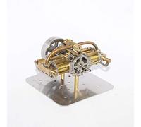 Engine Model Kit, Mini Steam Engine Model without Boiler for Model Ship, Educational Mechanical Experimental Working Kit for Adults (90 x 90 x 45mm)