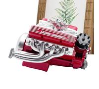 Engine Model - Metal V8 Engine Display Mechanical Home Decor | Educational and Decorative Model Collector’s Display Piece for Teens Youth Kids Adults Family Home Class Office