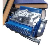 Engine Model - Miniature Engine | V8 Motor Realistic Collection Display | For Home, Desktop, Living Room, Men, Women, Decoration, Collectibles & Car Enthusiast Giftś