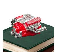 Engine Model: Miniature Motor, Hand Painted Resin Casting, Cylinder Head Detail, Piston | Creative Resin Desk Ornament for Educ Classroom Display