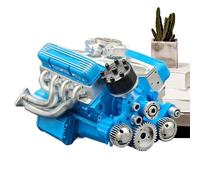 Engine Model - Resin V8 Engine Building Block, Realistic Science Toys, Educational Games, Desk Decoration, Creative Gift Building For Kids Room Living Room Engineers Table Decor Bookshelf Display
