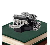 Engine Model - Small Resin Desktop Sculptures, Miniature Engineering Display, Realistic Motor Artwork | Home Office Desk, Science Classroom Decor, Garage Workshop Display, Collector Displays Shelf