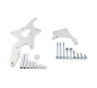 Engine Motor Mount for Chevrolet LS1 LS2 LS3 LS6 LS7 Engines 4.8L 5.3L 6.0L Serpentine Bracket Alternator & Power Steering Pump Swap Conversion Engine Mounts(Silver)