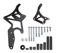 Engine Motor Mount For Chevrolet Truck And SUV Engines LS Engine Serpentine Alternator Bracket For Power Steering Pump Swap Conversion Engine Mounts(Black)