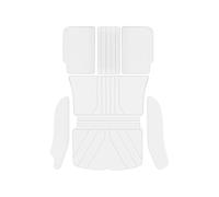 Engine Mount Set Fit for Tesla Rear Leather Seat Backrest Protective Pad Trunk Mat Anti-Kick Pad Car Interior Accessories Engine Motor Mounta(White)