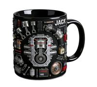 Engine Mug - Vintage Novelty Mechanical Cup, Creatieve Car Engines Design Gift Coffee Cup | Ceramic Coffee Cups with Anti-Slip Handle | for Tea Drinks Valentine's Day Birthday Men Husband Boyfriend