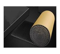 Engine nsulation Mat 1piece Acoustic Foam Self-Adhesive Egg Sound Insulation Panels High Density for Studio KTV Recording Office Wall Panels 50x200cm(Black,2cm)