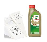 Engine Oil Castrol EDGE 0w-30 Synth Car Engine Oil 1 LITRE 1L plus Top-up Kit