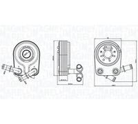 MAGNETI MARELLI 350300000100 Engine oil cooler