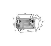 AVA Oil Cooler BW3622 for BMW 1 SERIES E81 (2005) 118D 2.0 etc