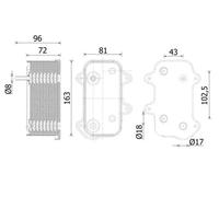 MAHLE CLC 282 000S Engine oil cooler