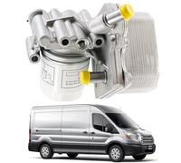 Engine Oil Cooler Filter Housing Assembly Compatible for Ford Transit Mk6 Mk7 Mk8,for Peugeot Boxer, for Citroen Relay, for Fiat Ducato Replace# BK2Q-6B624-CB, 1829179