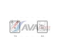 AVA Oil Cooler VN3093 for FORD GALAXY (1995) 1.9 TDI etc