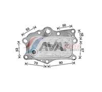 PRASCO CR3143 Engine oil cooler