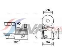 AVA FD3598H Cooling Oil cooler